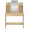 vidaXL Dressing Table with Mirror Sonoma Oak 96x39x142 cm