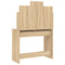 vidaXL Dressing Table with Mirror Sonoma Oak 96x39x142 cm