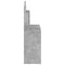 vidaXL Dressing Table with Mirror Concrete Grey 96x39x142 cm
