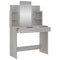 vidaXL Dressing Table with Mirror Grey Sonoma 96x39x142 cm