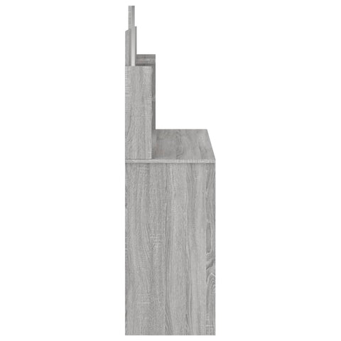 vidaXL Dressing Table with Mirror Grey Sonoma 96x39x142 cm