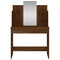 vidaXL Dressing Table with Mirror Brown Oak 96x39x142 cm