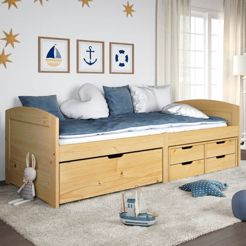 vidaXL Day Bed with 5 Drawers without Mattress "IRUN" 90x200 cm