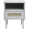 vidaXL Bedside Cabinet SENJA Rattan Look White 40x35x48 cm Solid Wood Pine