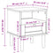 vidaXL Bedside Cabinet SENJA Rattan Look White 40x35x48 cm Solid Wood Pine