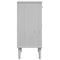 vidaXL Bedside Cabinet SENJA Rattan Look White 40x35x80 cm Solid Wood Pine