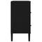 vidaXL Sideboard SENJA Rattan Look Black 80x40x80 cm Solid Wood Pine
