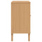 vidaXL Sideboard SENJA Rattan Look Brown 80x40x80 cm Solid Wood Pine