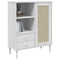 vidaXL Highboard SENJA Rattan Look White 90x40x112 cm Solid Wood Pine