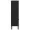 vidaXL Bookcase SENJA Rattan Look Black 90x35x130 cm Solid Wood Pine