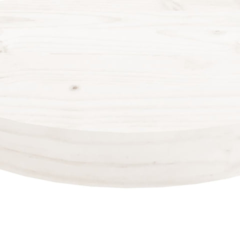 vidaXL Table Top Round White Ø40x3 cm Solid Wood Pine