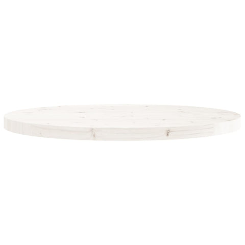 vidaXL Table Top Round White Ø70x3 cm Solid Wood Pine
