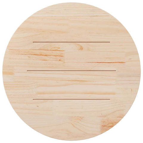 vidaXL Table Top Round Ø80x3 cm Solid Wood Pine
