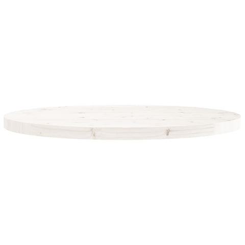 vidaXL Table Top Round White Ø80x3 cm Solid Wood Pine