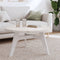 vidaXL Table Top Round White Ø80x3 cm Solid Wood Pine