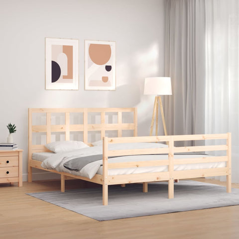 vidaXL Bed Frame without Mattress 160x200 cm Solid Wood