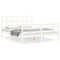 vidaXL Bed Frame without Mattress White 160x200 cm Solid Wood
