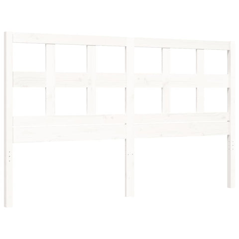 vidaXL Bed Frame without Mattress White 160x200 cm Solid Wood