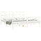 vidaXL Bed Frame without Mattress White Super King Size Solid Wood