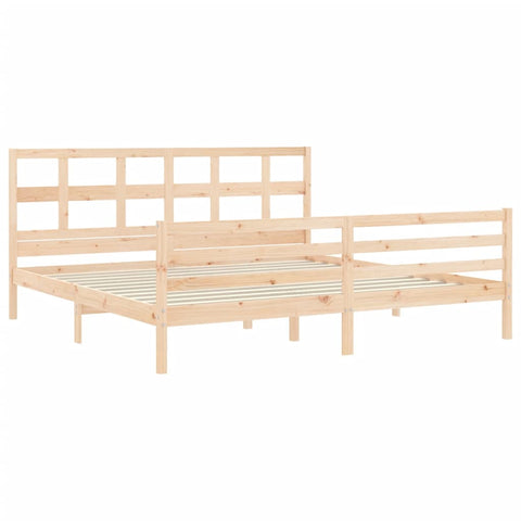 vidaXL Bed Frame without Mattress 200x200 cm Solid Wood