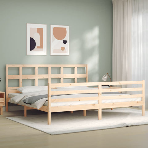 vidaXL Bed Frame without Mattress 200x200 cm Solid Wood