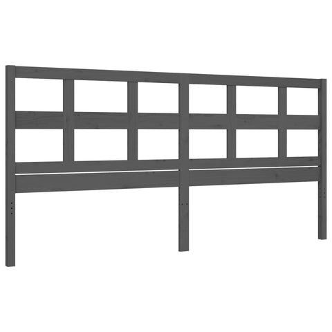 vidaXL Bed Frame without Mattress Grey 200x200 cm Solid Wood