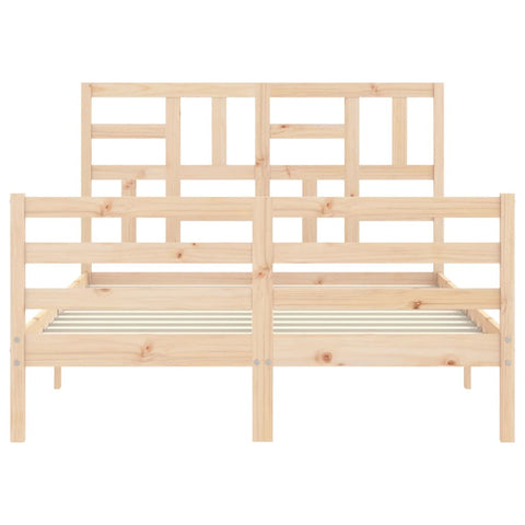 vidaXL Bed Frame without Mattress Double Solid Wood