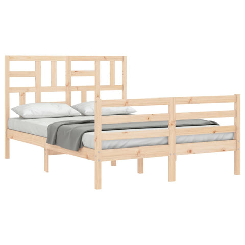 vidaXL Bed Frame without Mattress 140x190 cm Solid Wood