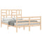 vidaXL Bed Frame without Mattress 140x190 cm Solid Wood