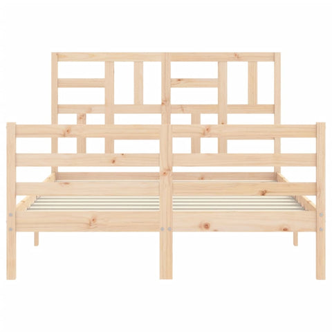 vidaXL Bed Frame without Mattress 140x190 cm Solid Wood