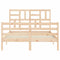 vidaXL Bed Frame without Mattress 140x190 cm Solid Wood