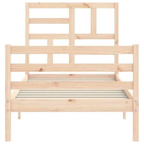 vidaXL Bed Frame without Mattress 90x200 cm Solid Wood