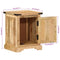 vidaXL Bedside Cabinet 40x35x50 cm Solid Wood Mango