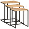 vidaXL Nesting Tables 3 pcs Solid Wood Acacia