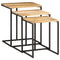 vidaXL Nesting Tables 3 pcs Solid Wood Acacia