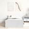 vidaXL Bed Frame without Mattress White 75x190 cm Small Single  Engineered Wood