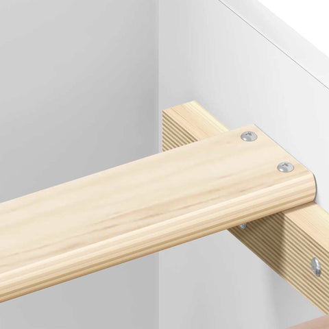 vidaXL Bed Frame without Mattress White 75x190 cm Small Single  Engineered Wood