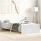 vidaXL Bed Frame without Mattress White 75x190 cm Small Single  Engineered Wood