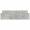 vidaXL Bed Frame without Mattress Concrete Grey 200x200 cm