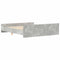 vidaXL Bed Frame without Mattress Concrete Grey 200x200 cm
