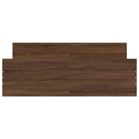 vidaXL Bed Frame without Mattress Brown Oak 120x200 cm