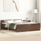 vidaXL Bed Frame without Mattress Brown Oak 120x200 cm
