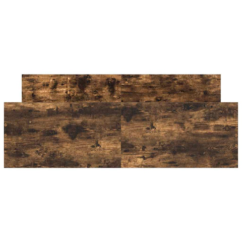 vidaXL Bed Frame without Mattress Smoked Oak 140x200 cm