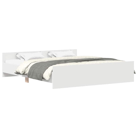 vidaXL Bed Frame without Mattress White 160x200 cm
