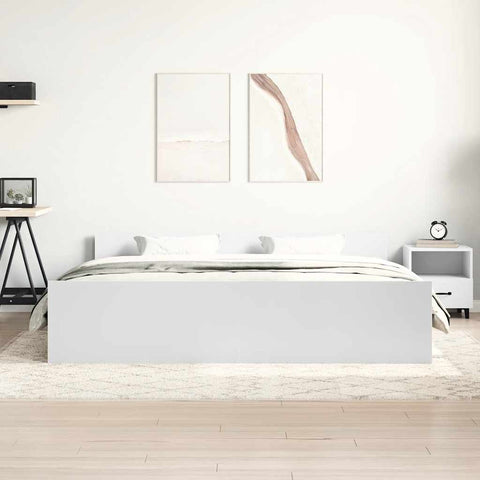 vidaXL Bed Frame without Mattress White 160x200 cm