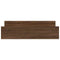 vidaXL Bed Frame without Mattress Brown Oak 160x200 cm