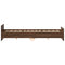 vidaXL Bed Frame without Mattress Brown Oak 160x200 cm