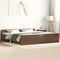 vidaXL Bed Frame without Mattress Brown Oak 160x200 cm