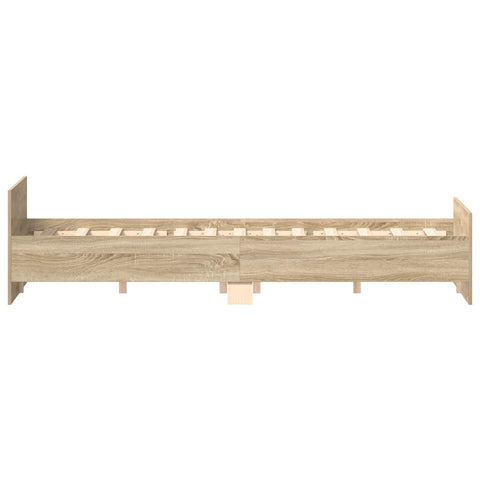 vidaXL Bed Frame without Mattress Concrete Grey 120x190 cm Small Double