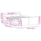 vidaXL Bed Frame without Mattress Concrete Grey 120x190 cm Small Double